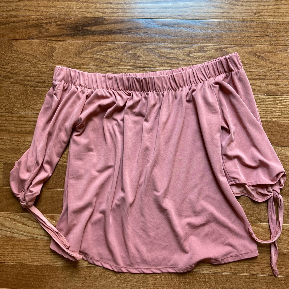 Pink Off the Shoulder Top